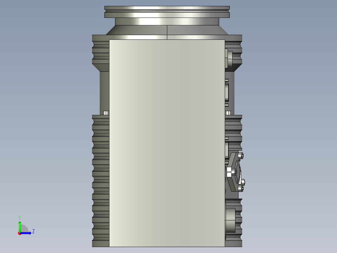 磁悬浮分子泵_TURBOVAC MAG W300 iP 100 ISO-K左视图