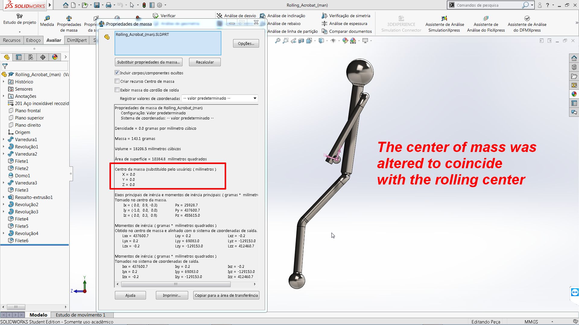 滚动杂技小人玩具模型3D图纸 Solidworks2018 附多种格式