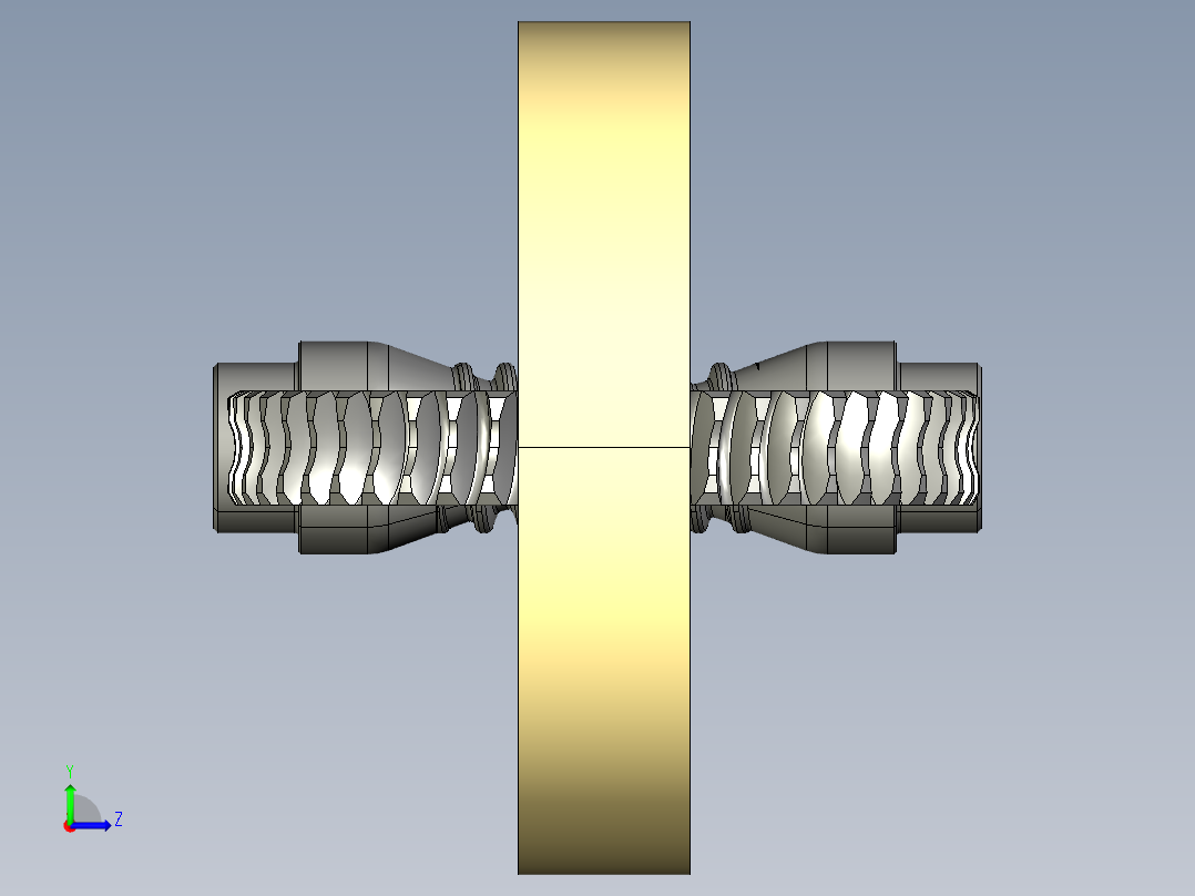 齿轮啮合 (1)左视图