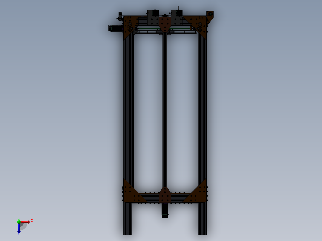 3D打印机 3D模俯视图