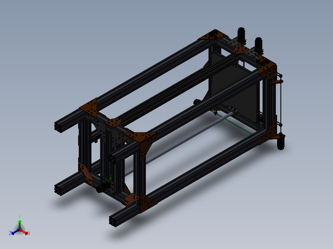 3D打印机 3D模正等轴测图
