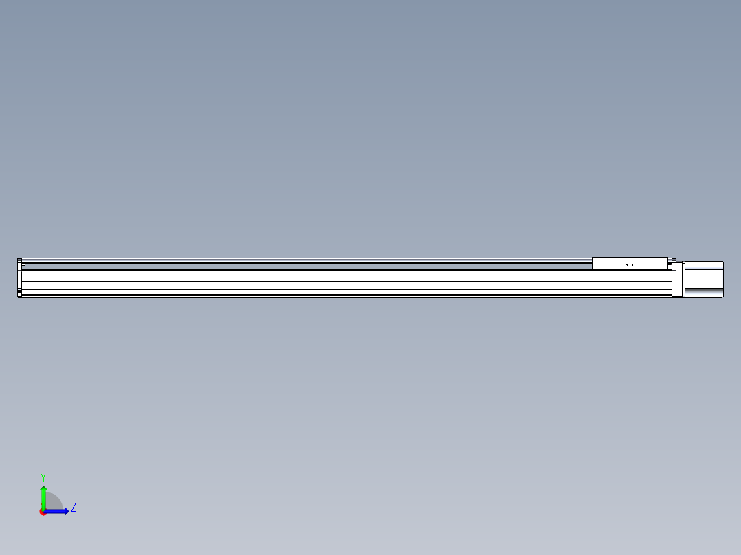 东锦丝杆传动-直线滑台模组DH270-C-L10-S1950-BC-T1000W-C3左视图
