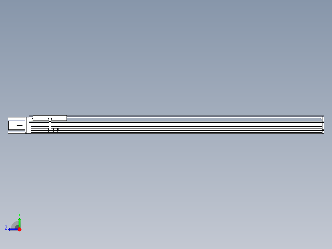 东锦丝杆传动-直线滑台模组DH270-C-L10-S1950-BC-T1000W-C3右视图