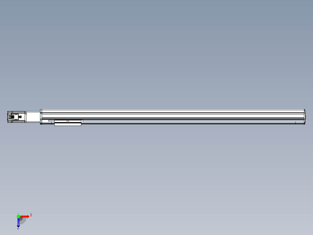VF丝杆传动-一般环境VF14-Lxx-C-S1100-BC-ZP40-C3俯视图