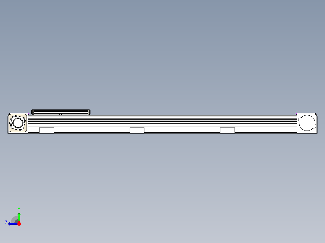 同步带滑台-欧规B8-L176-S900-L-ZP40-D3-N5右视图