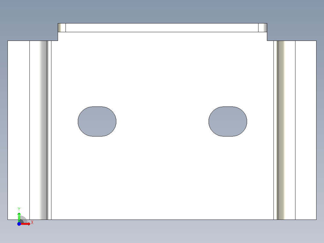 基恩士DL-RB1_bracket_kc图纸模型前视图