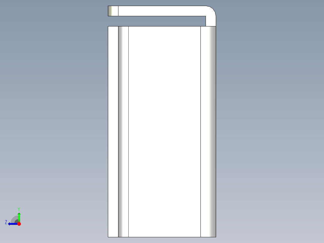 基恩士DL-RB1_bracket_kc图纸模型右视图
