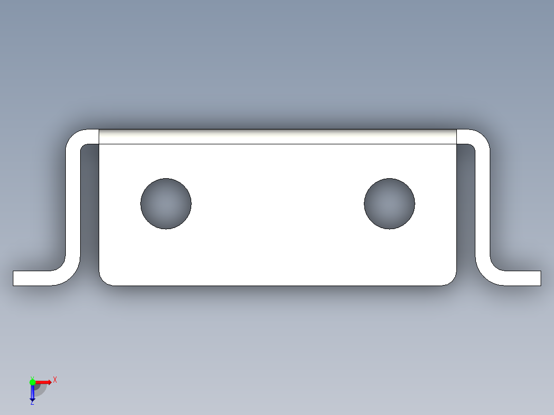 基恩士DL-RB1_bracket_kc图纸模型俯视图