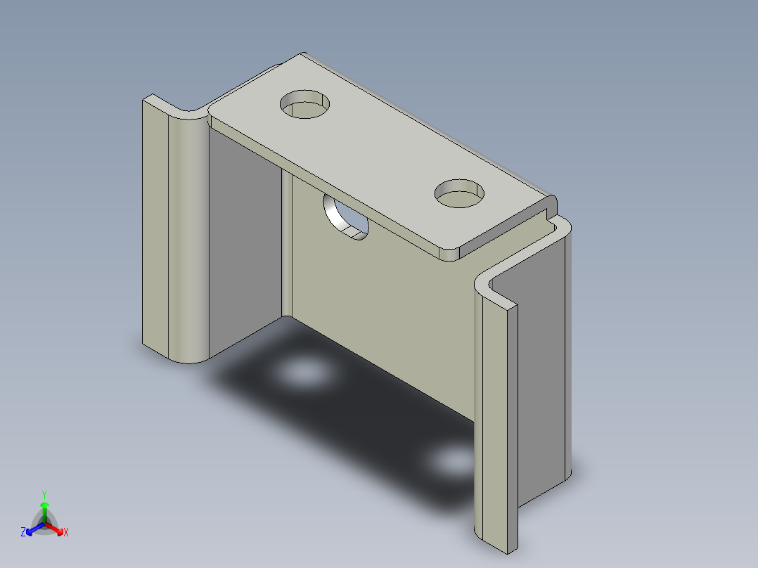 基恩士DL-RB1_bracket_kc图纸模型正等轴测图