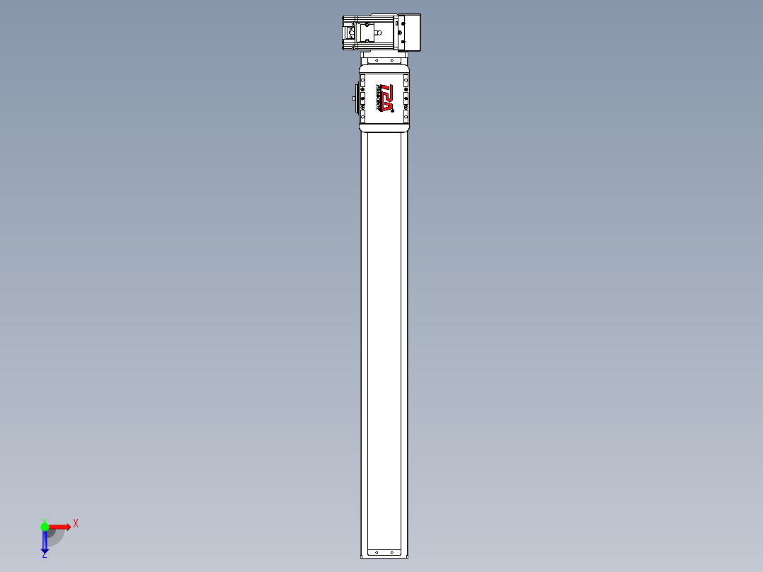 同步带全封闭直线模组TPA-HCB-85D-90-L700-LU-C-P20-N3俯视图