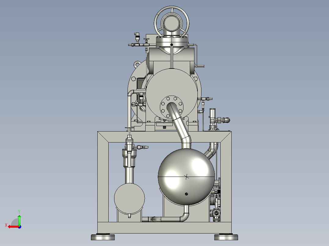 压缩电机--stp后视图