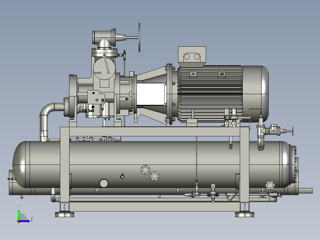 压缩电机--stp左视图