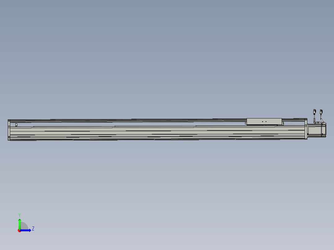 东锦丝杆传动-直线滑台模组DH210-C-L10-S1350-BC-P750W-C3左视图