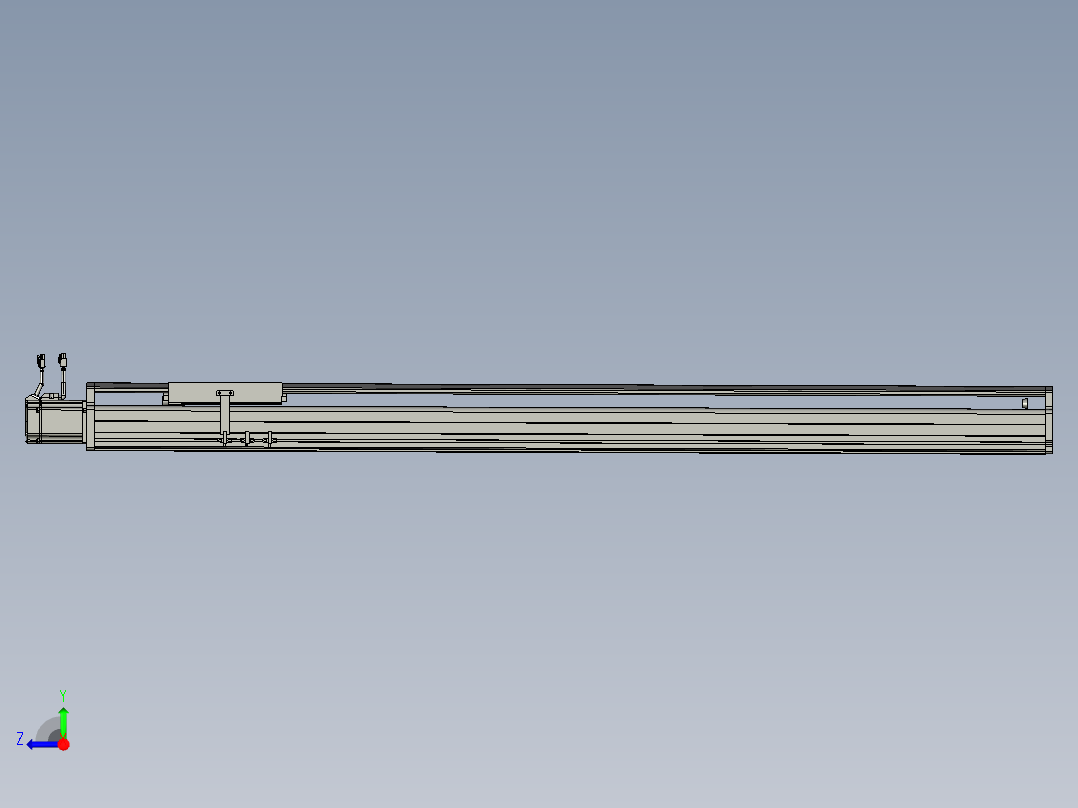 东锦丝杆传动-直线滑台模组DH210-C-L10-S1350-BC-P750W-C3右视图
