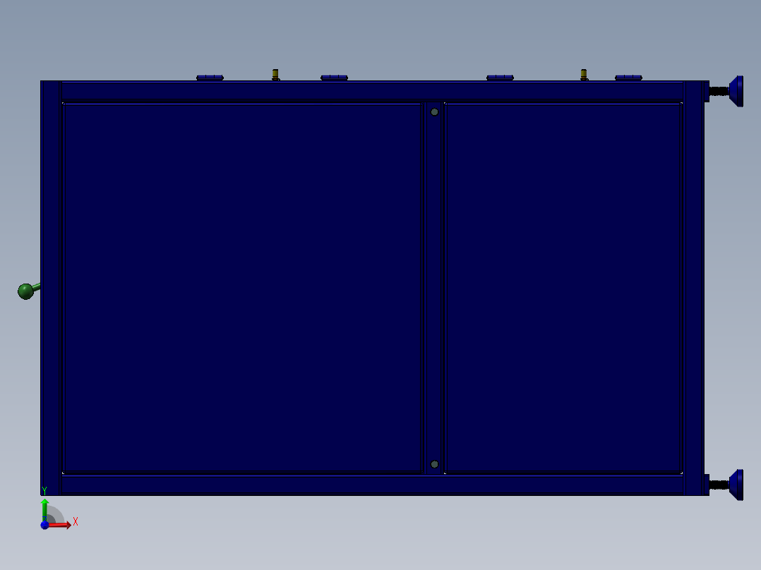 连杆步进升降机构前视图