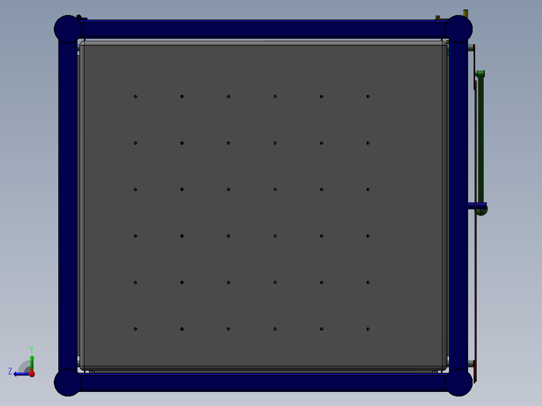 连杆步进升降机构右视图