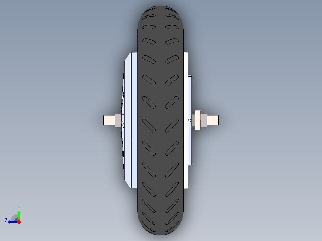 电机轮毂 - 45CV - 摩托车电动--SW右视图