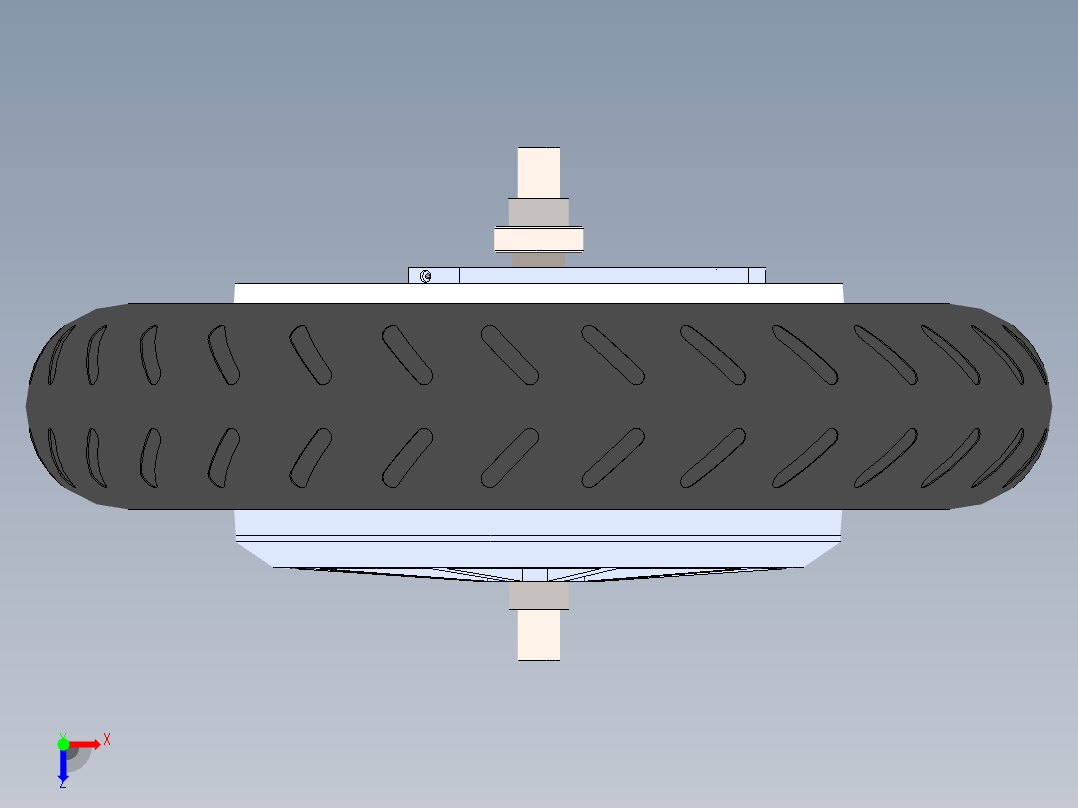 电机轮毂 - 45CV - 摩托车电动--SW俯视图