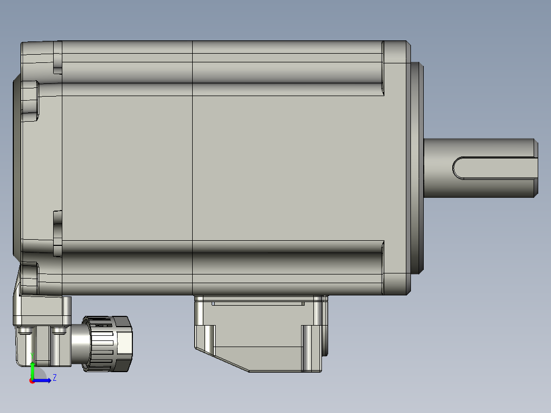 低压伺服电机MF5H-60CM30BZ1-502左视图