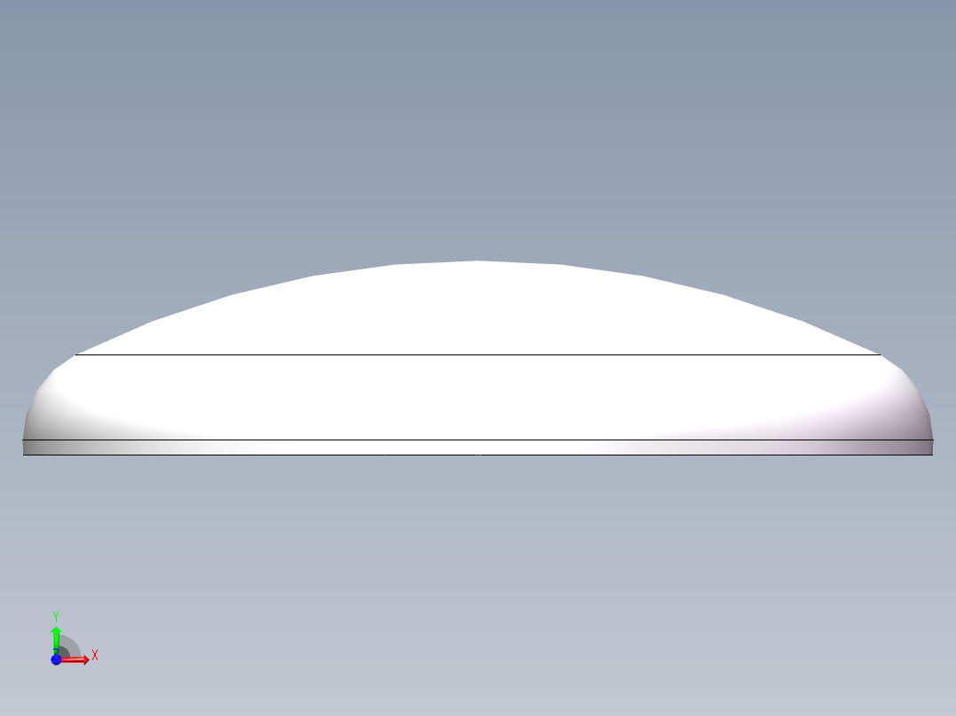 THA碟形封头DN1500前视图