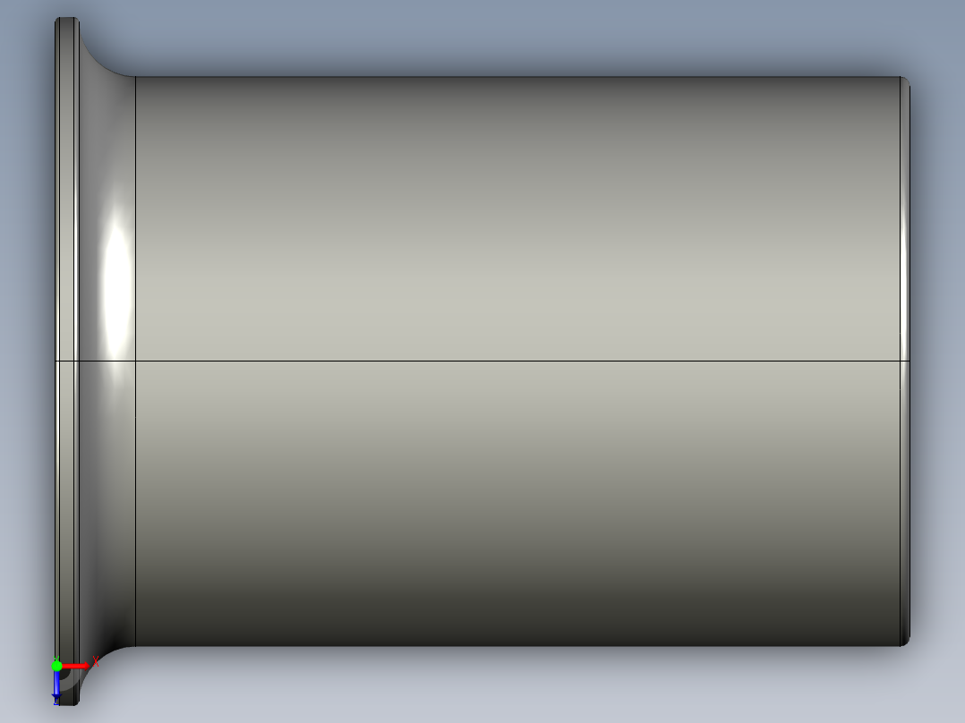 软管与硬管连接用工业通用接头0127_15_12俯视图