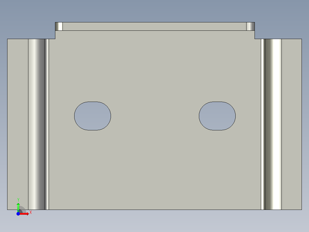 基恩士DL-RS1_bracket_kc图纸模型前视图