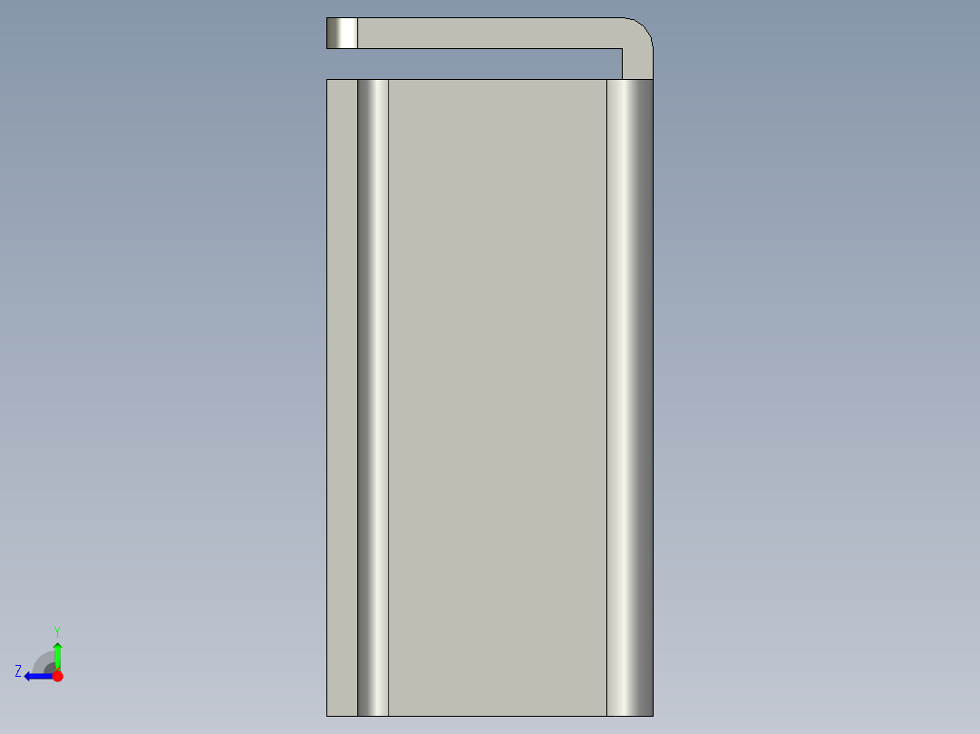 基恩士DL-RS1_bracket_kc图纸模型右视图