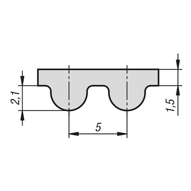 同步皮带轮 T5-W15--stp三维 3d模型设计图