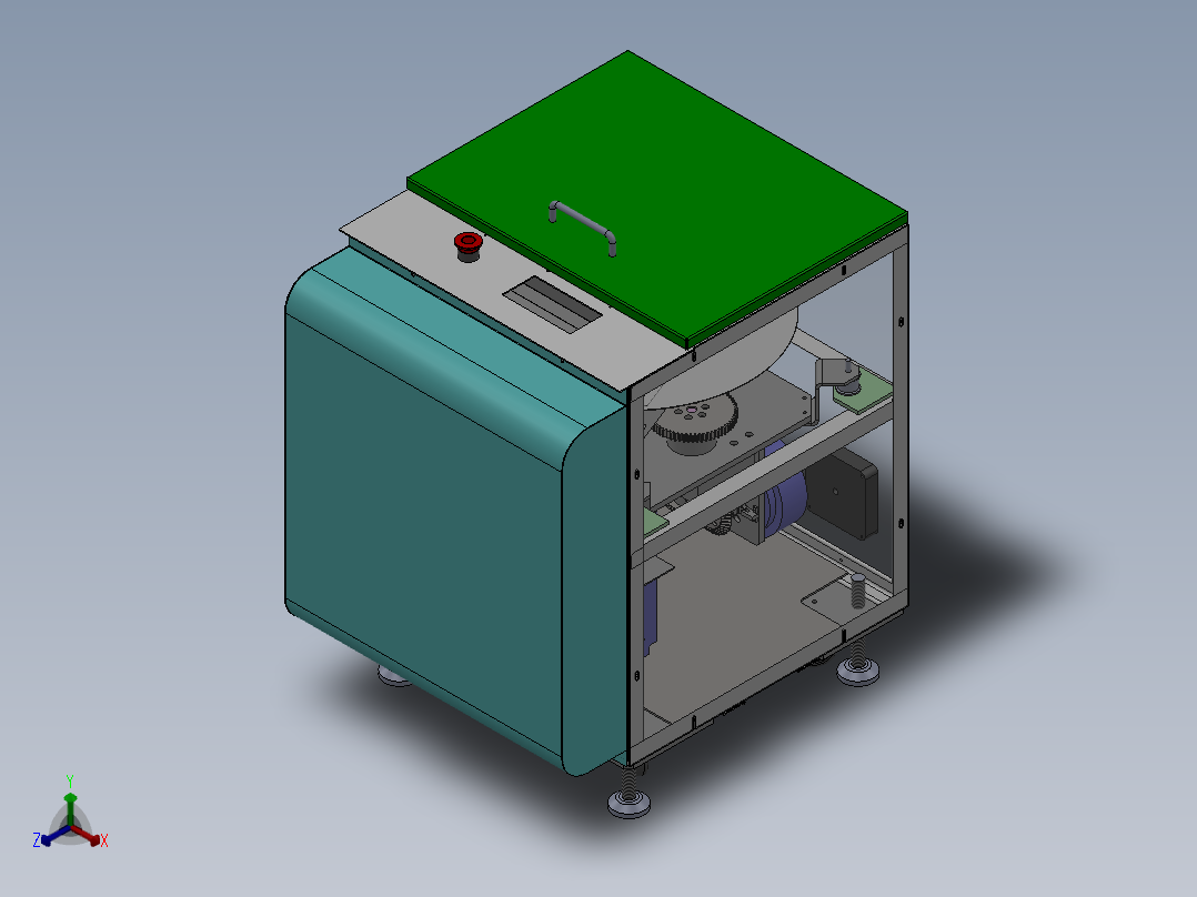 油墨脱泡机 真空脱泡机sw18可编辑正等轴测图