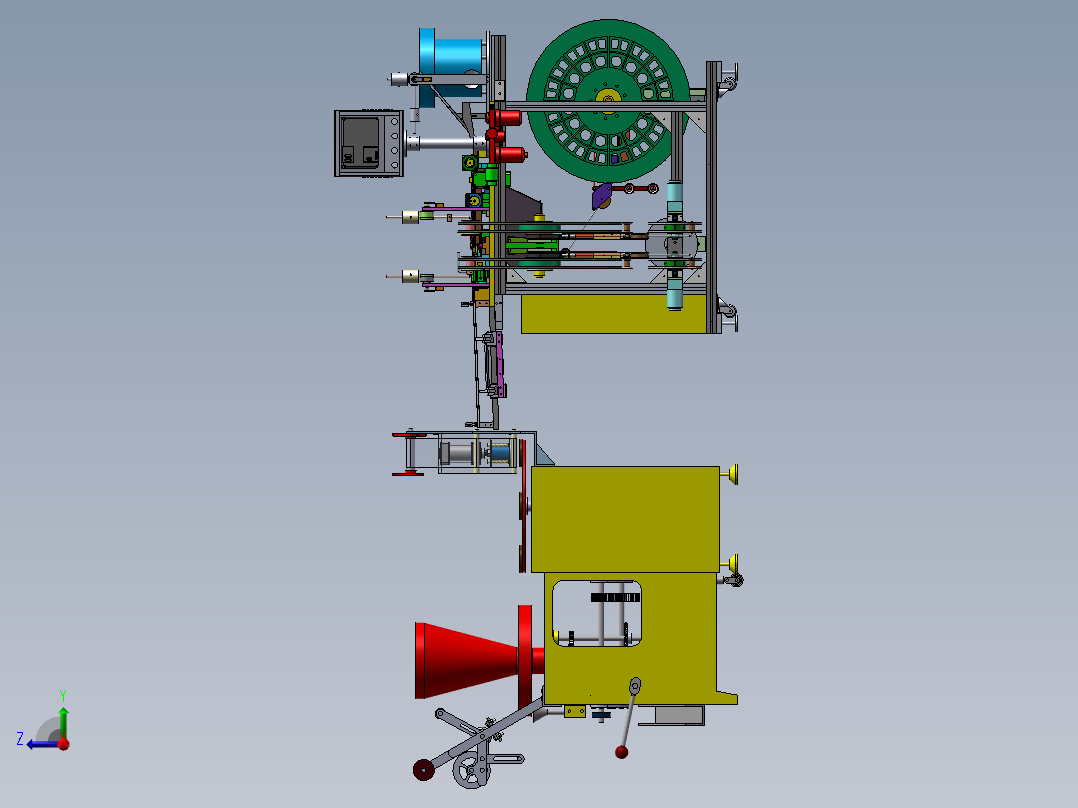 食品自动封口成型设备sw17可编辑右视图