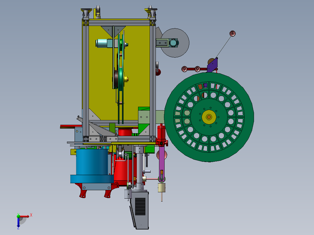 食品自动封口成型设备sw17可编辑俯视图