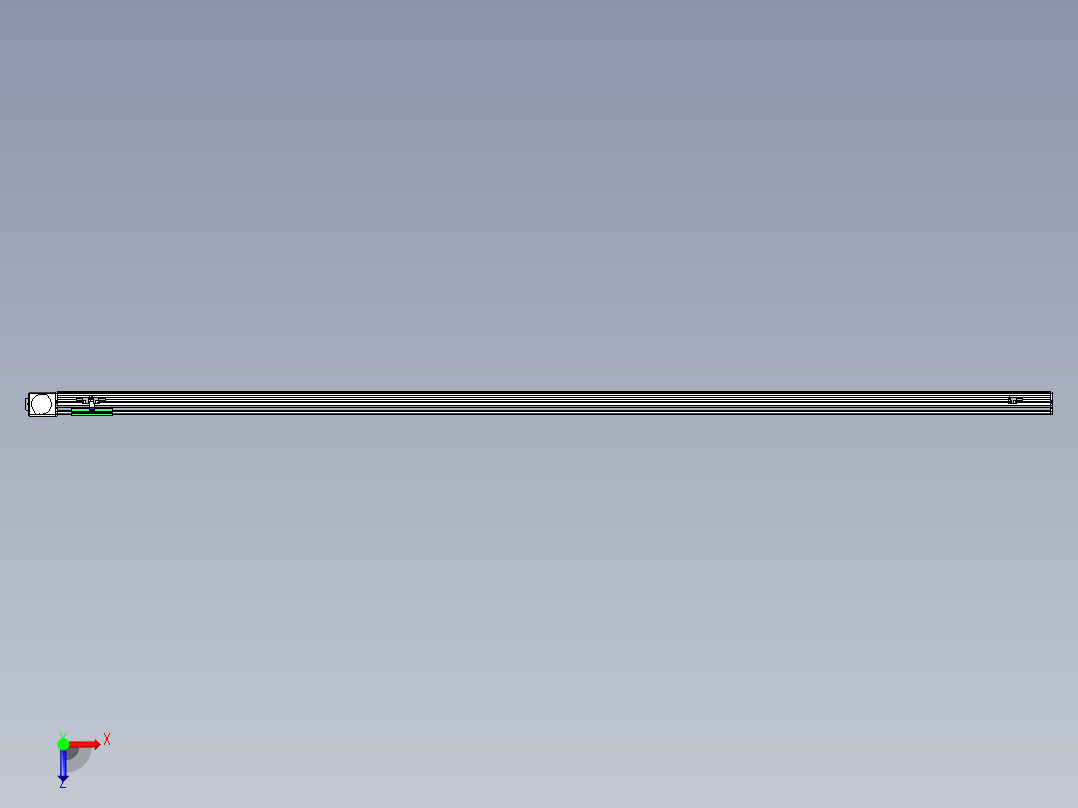 同步带滑台-半封闭B10-L90-S2500-L-P40-D3俯视图