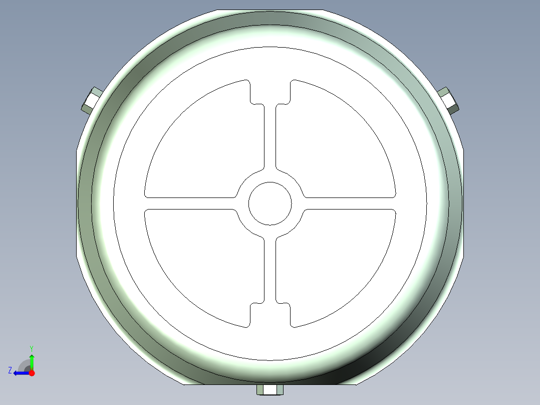 TSUBAKI脚底安装电机3D模型右视图