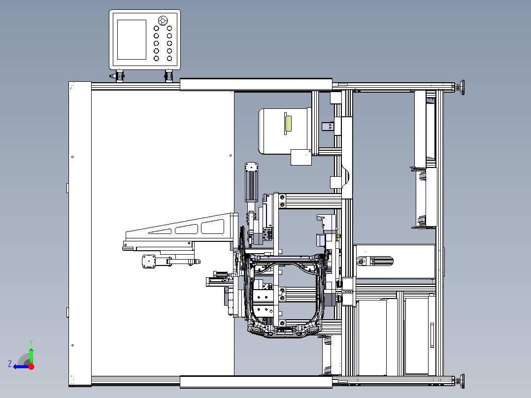 汽车座椅装配工位2右视图