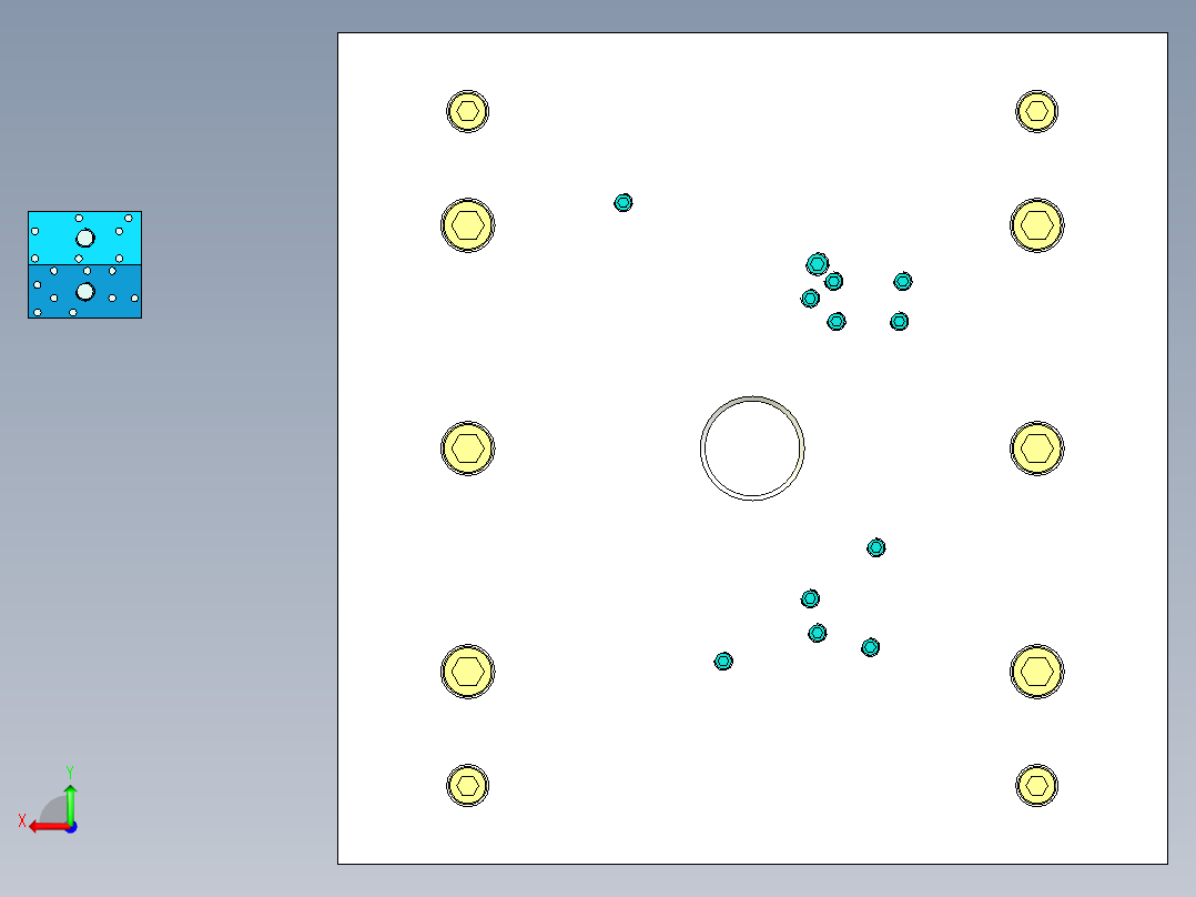 测温仪模具图后视图