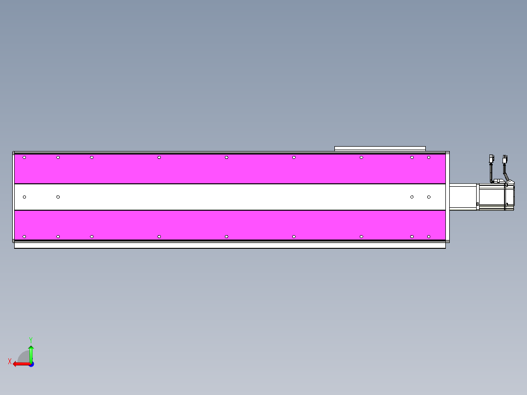 VF丝杆传动-一般环境VF27-Lxx-C-S900-BC-ZP75-C3后视图