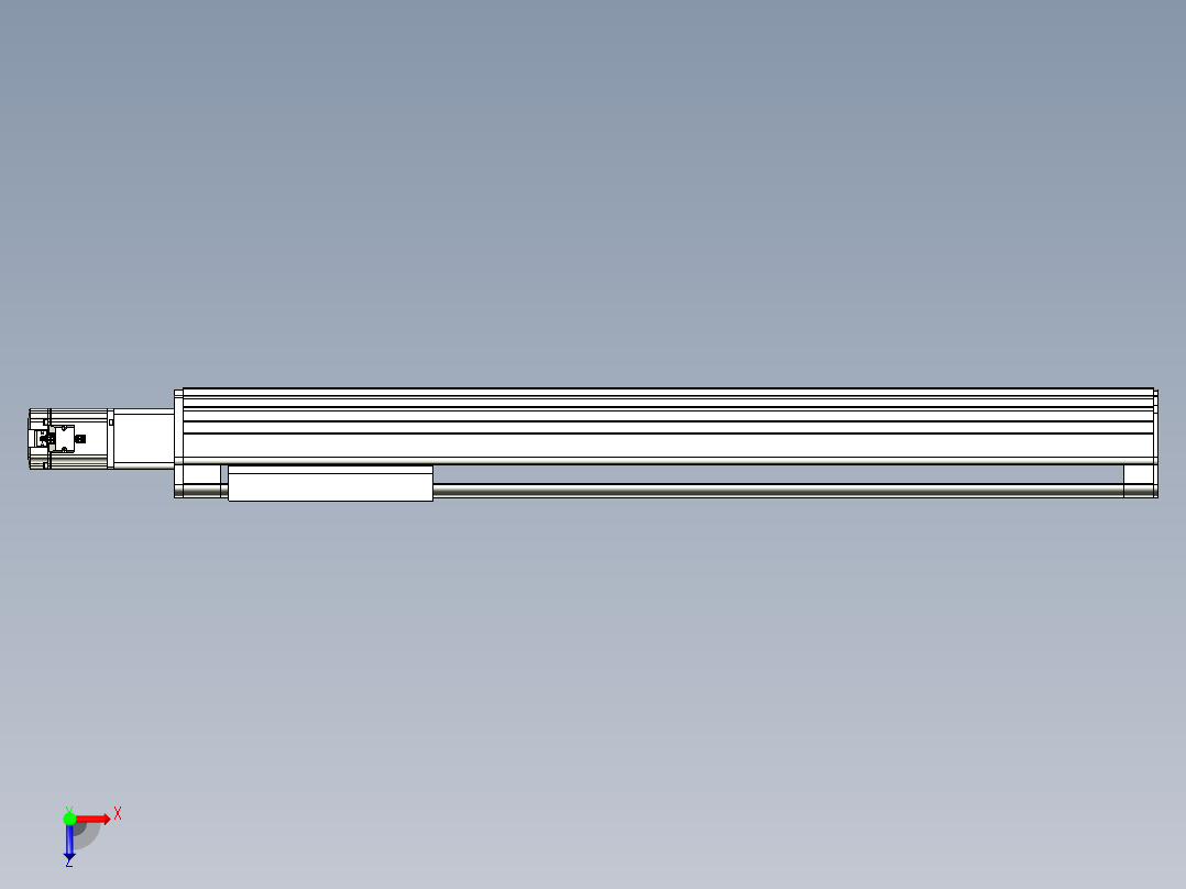 VF丝杆传动-一般环境VF27-Lxx-C-S900-BC-ZP75-C3俯视图