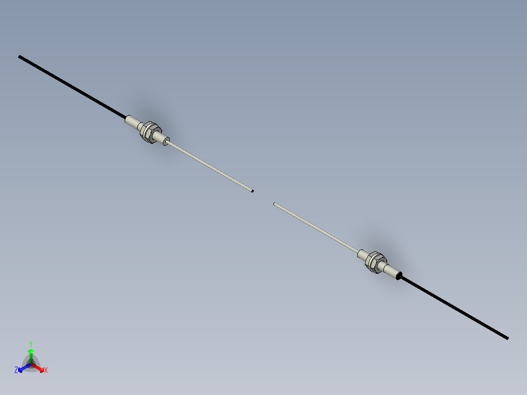 光纤元件对射型FT-D310-M正等轴测图