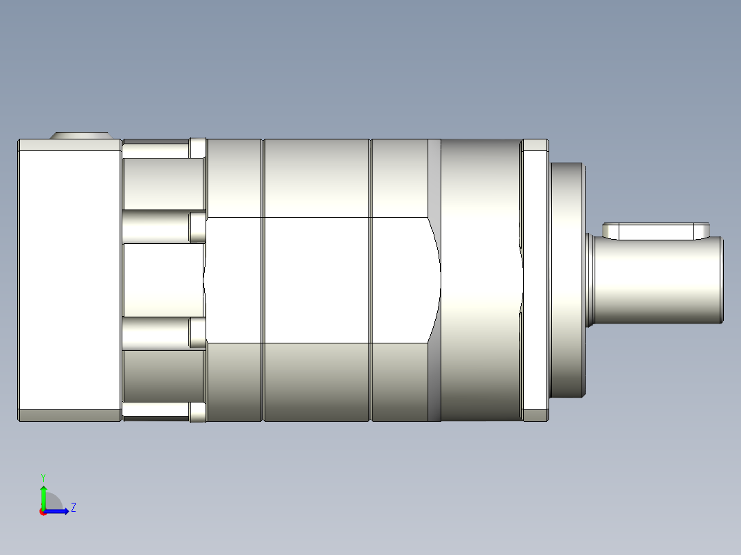 多摩川行星减速机TB-042-L2-8(30 46 M4 13)左视图