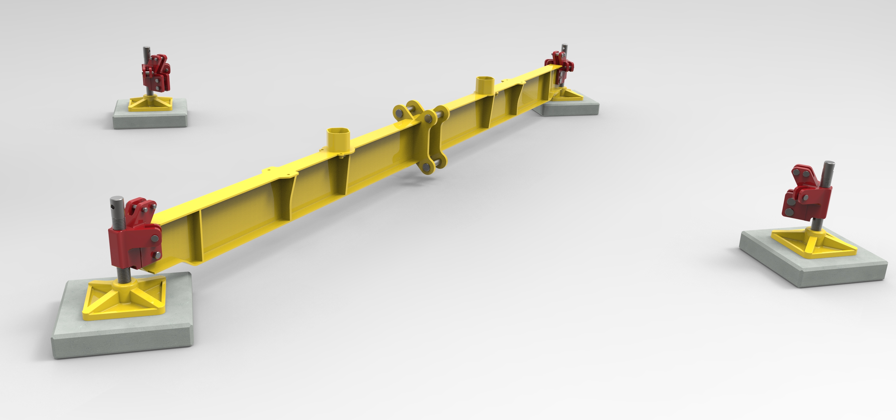 塔式起重机基座部分3D数模图纸 STEP IGS格式