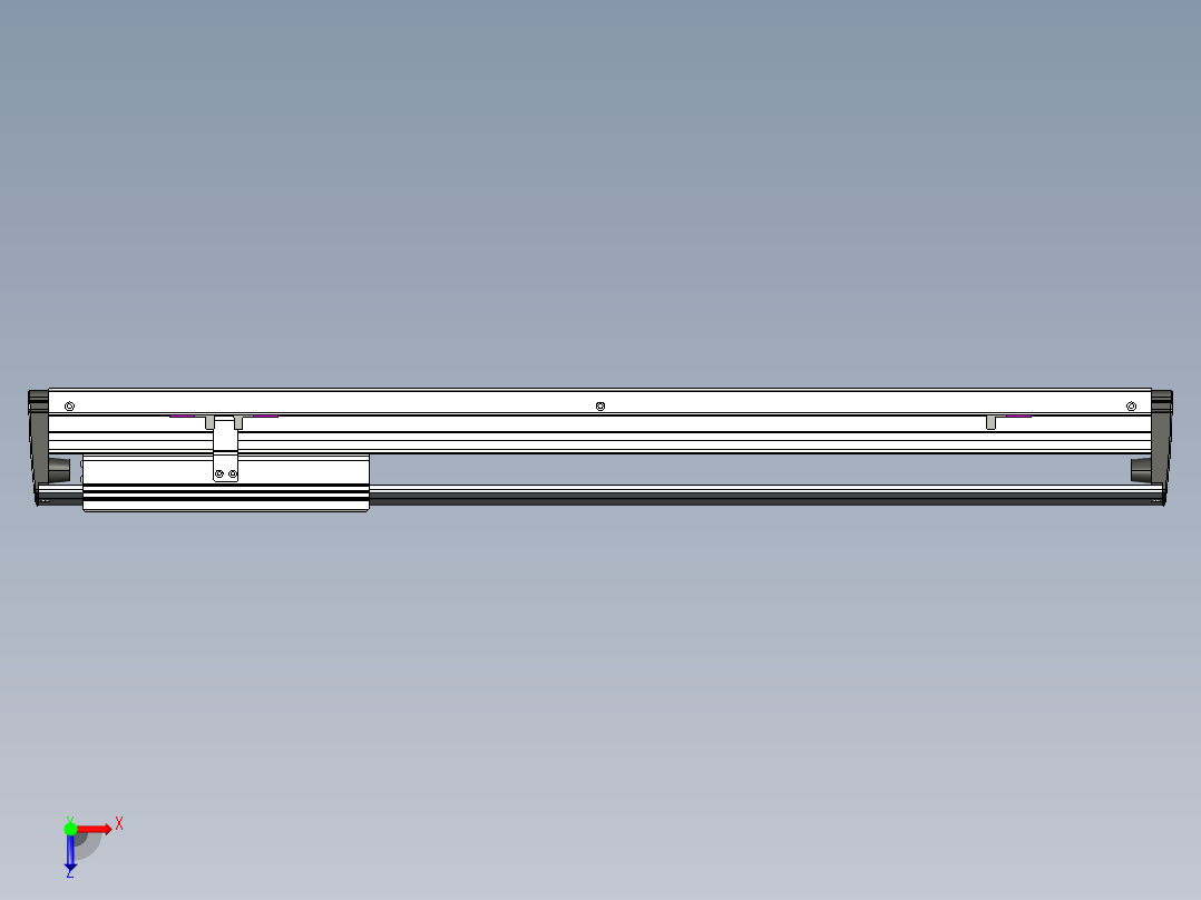 威洛博VL系列直线电机模组-VL17E3-S550俯视图