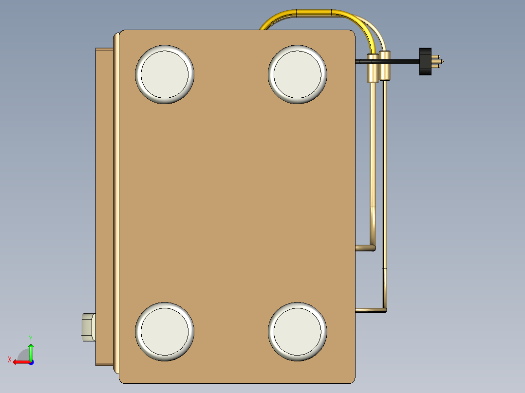 冷藏器风冷设备后视图