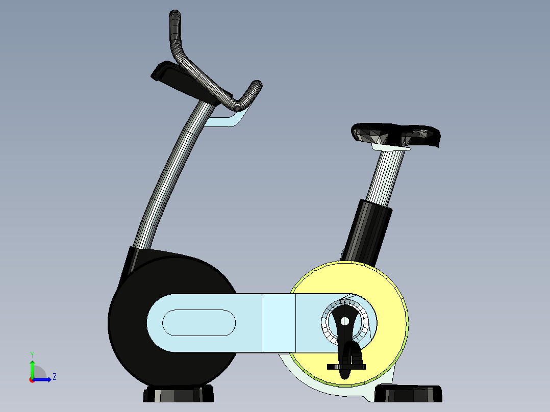 动感单车左视图