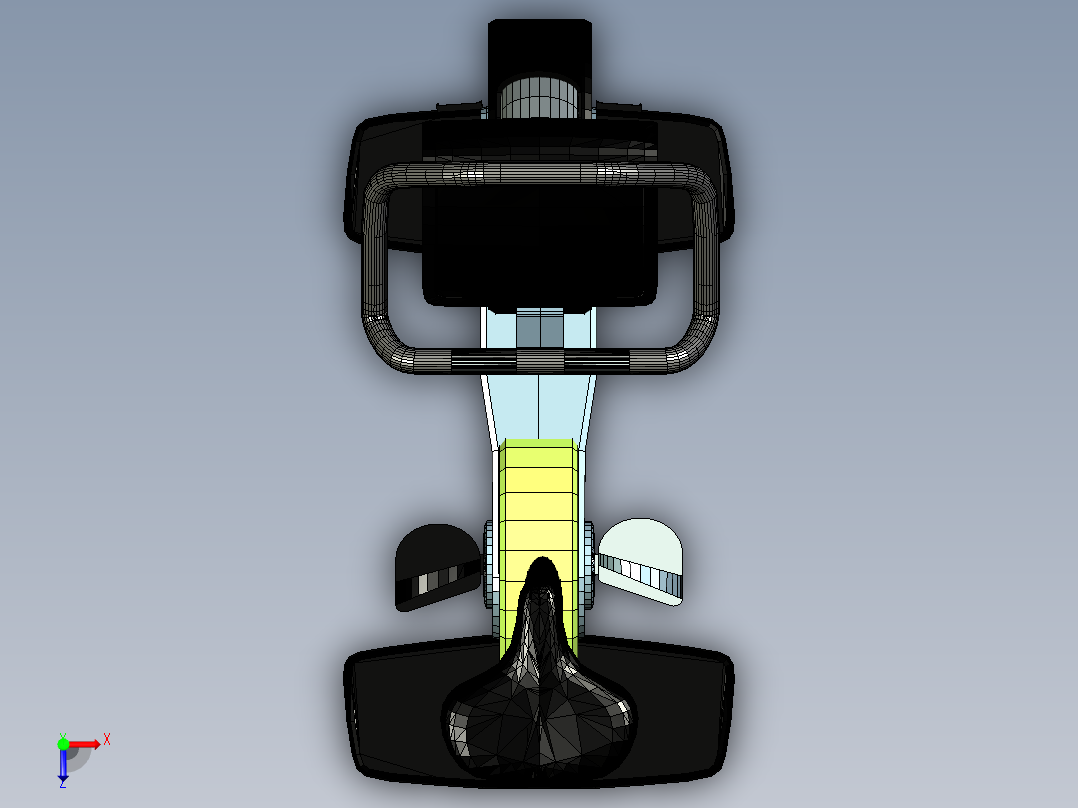 动感单车俯视图