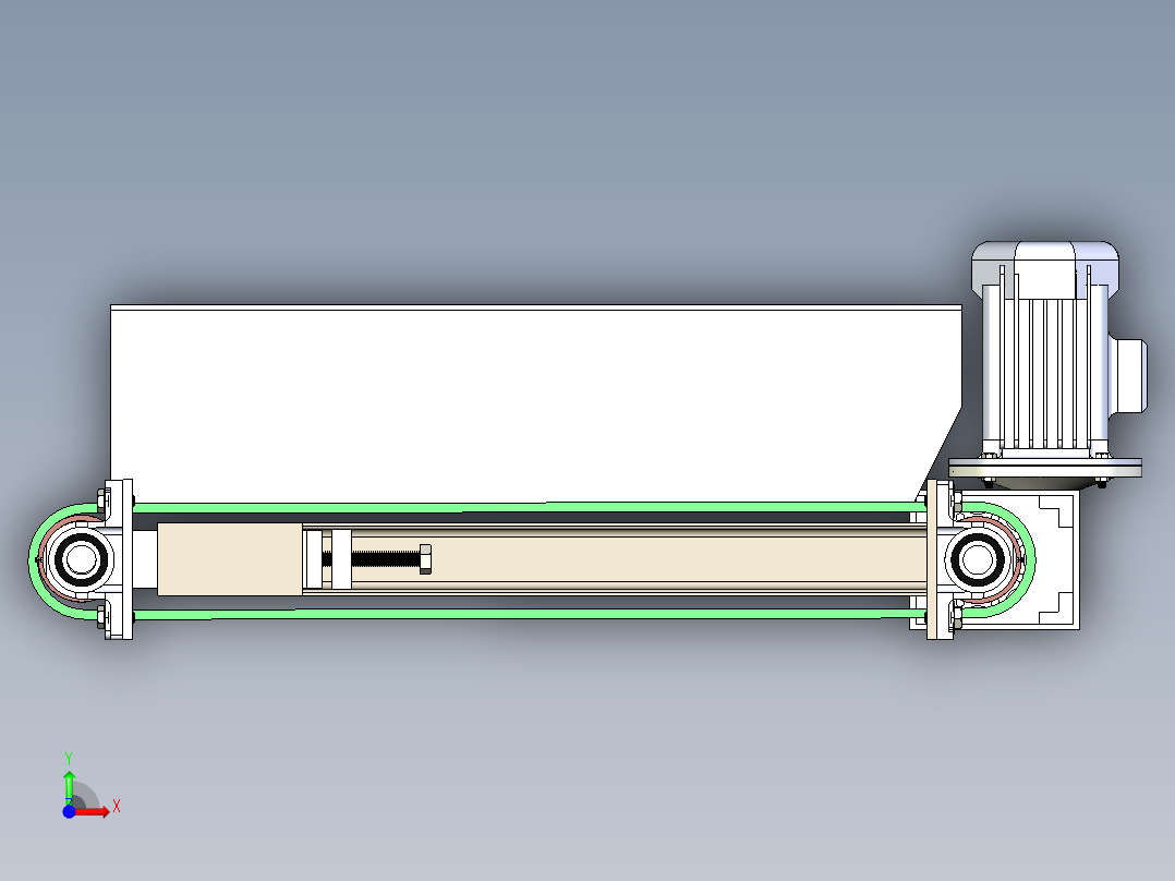粉煤灰制砖厂搅拌厂前视图