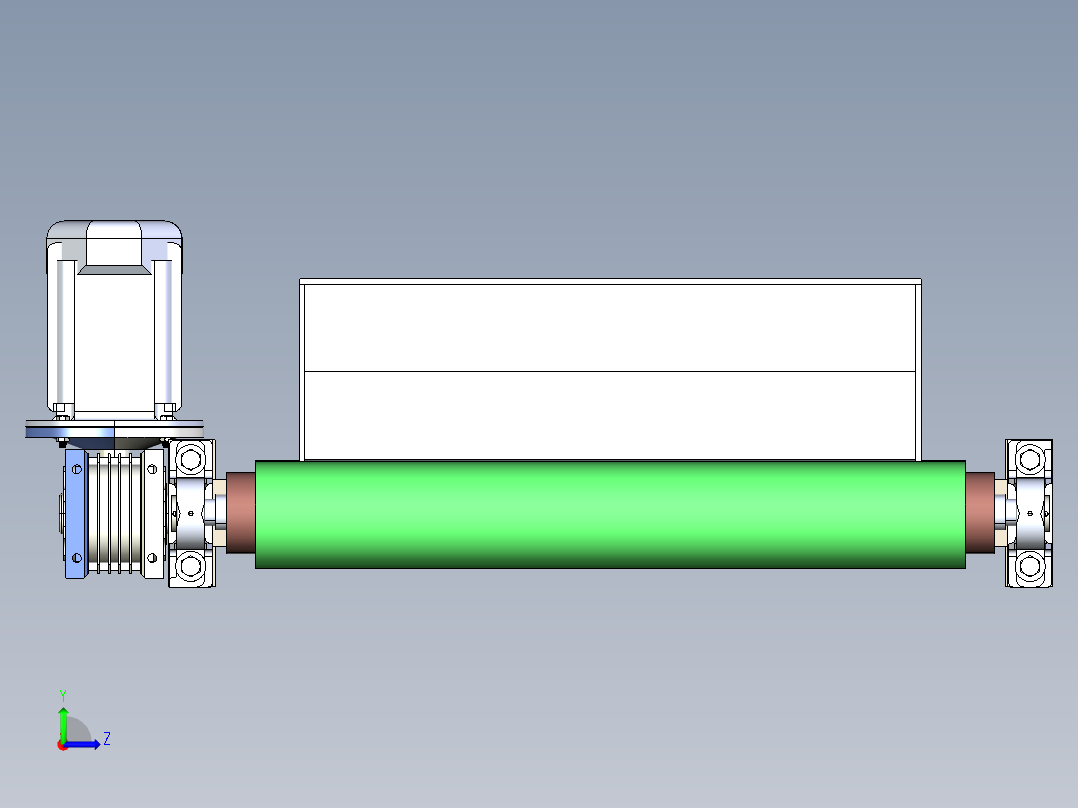 粉煤灰制砖厂搅拌厂左视图