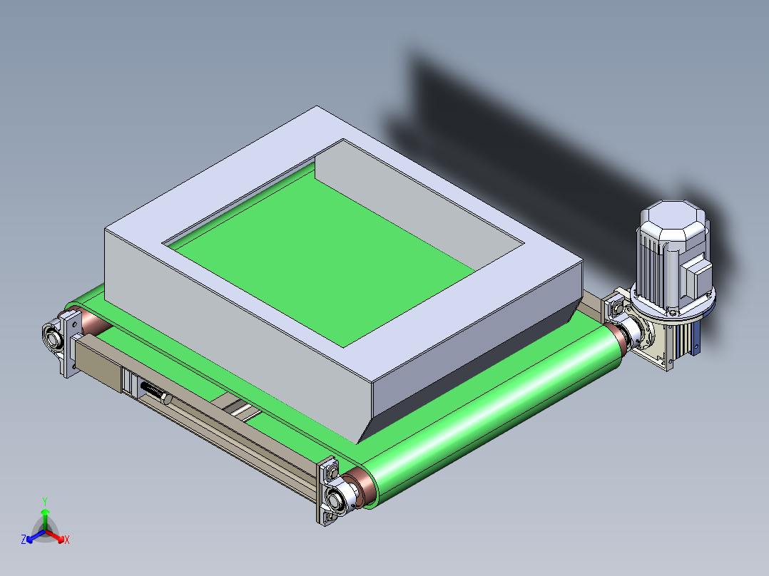 粉煤灰制砖厂搅拌厂正等轴测图