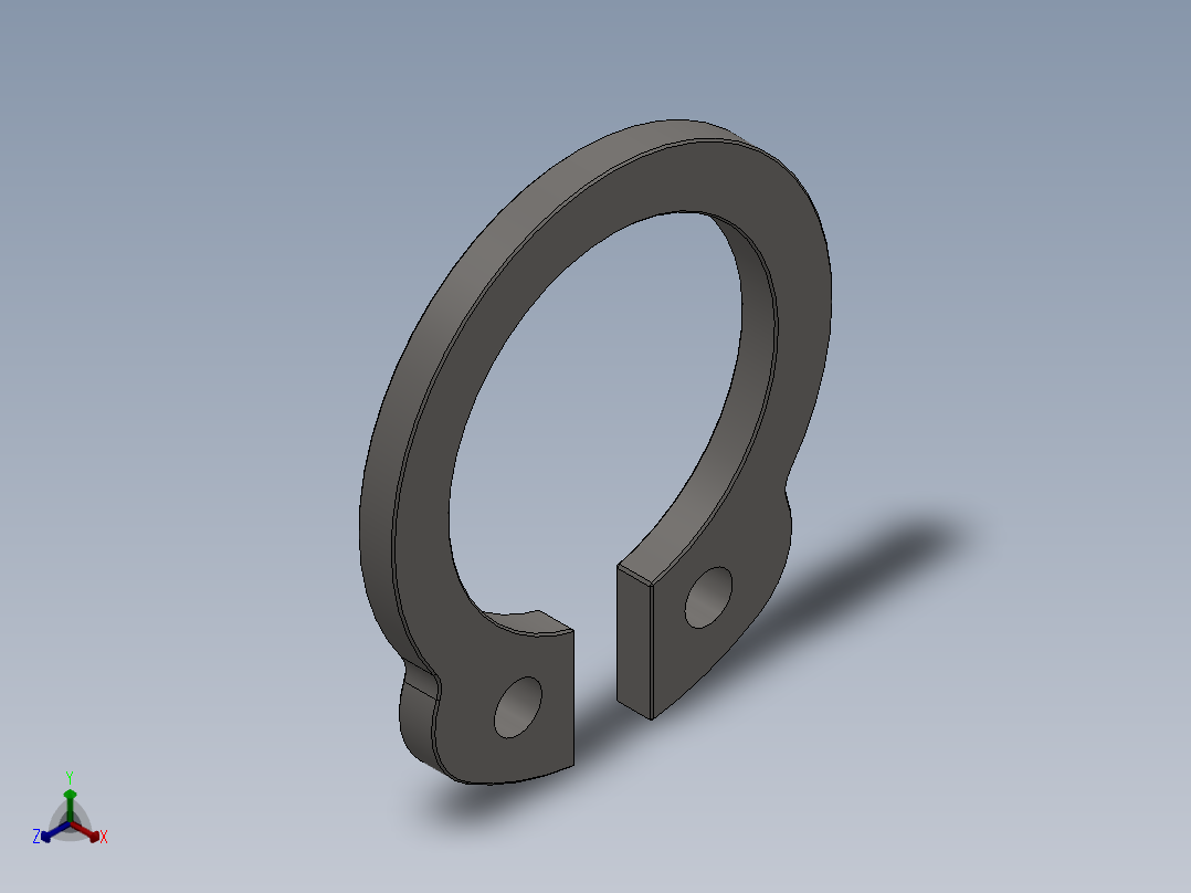 轴用、孔用弹性挡圈三维=588453=60正等轴测图