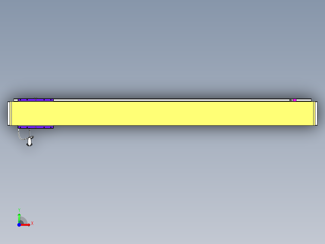 威洛博VL系列直线电机模组-VL14S3-S1500前视图