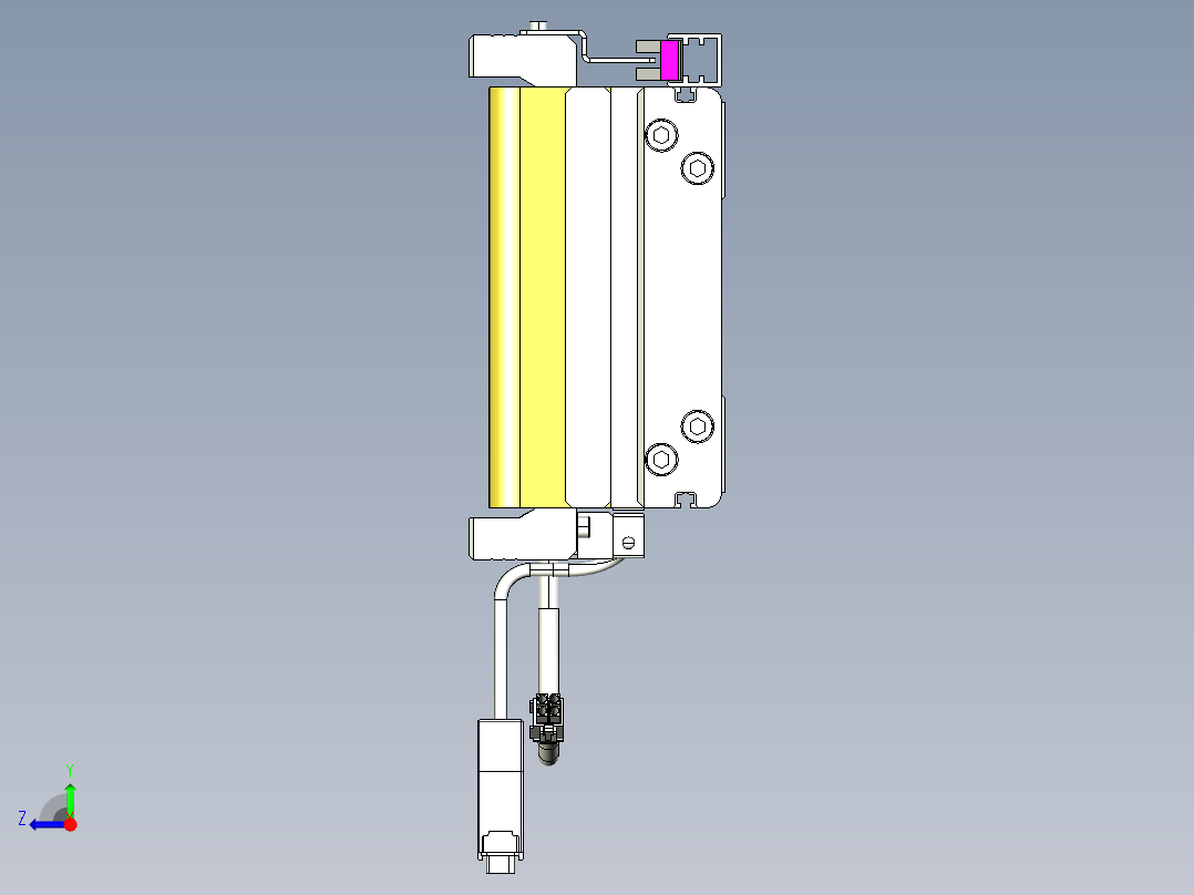 威洛博VL系列直线电机模组-VL14S3-S1500右视图
